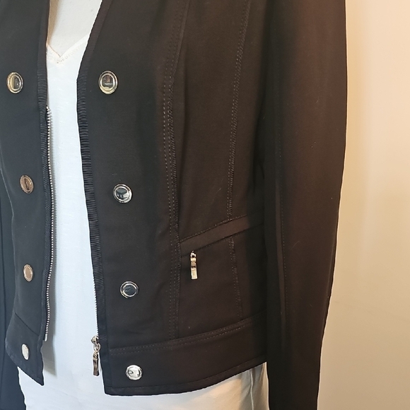 WHBM Black Military Style Women's Jacket - Picture 3 of 7